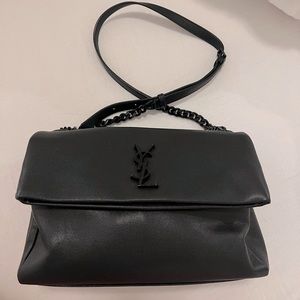 YSL Black Leather Shoulder Bag